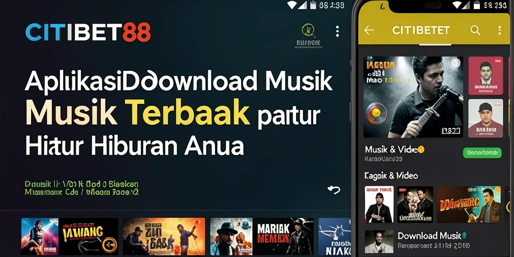 Tampilan antarmuka CITIBET88 yang ramah pengguna untuk download musik.