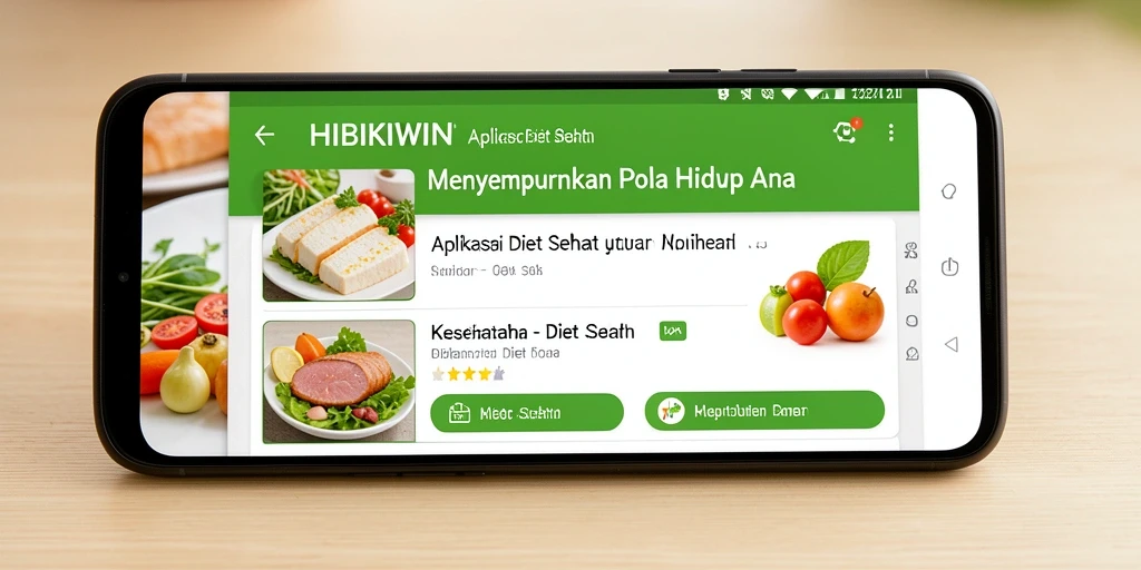 Tampilan antarmuka HIBIKIWIN yang menarik dan informatif.