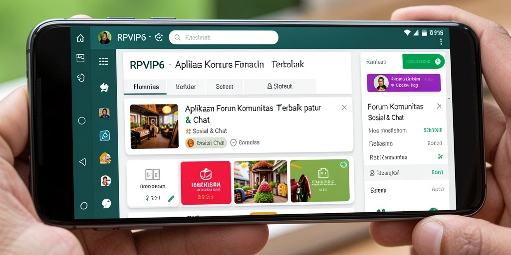Antarmuka RPVIP6 yang ramah pengguna untuk Forum Komunitas.