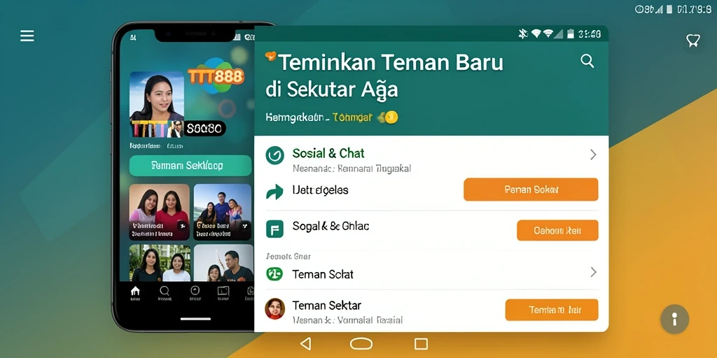 Antarmuka TTT888 yang ramah pengguna dan interaktif.