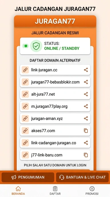 Link Alternatif Juragan77 untuk Pengguna Android